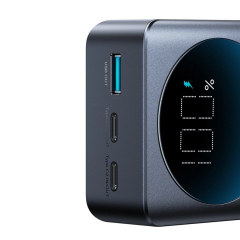 Powerbank Joyroom JR-PBF05 Pro 30000mAh 65W z wyświetlaczem cyfrowym 2x USB-C 1x USB-A - czarny