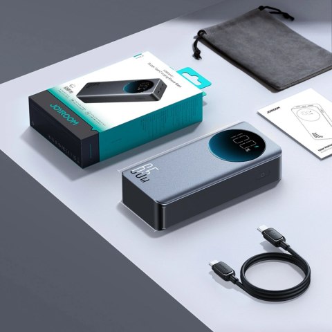 Powerbank Joyroom JR-PBF05 Pro 30000mAh 65W z wyświetlaczem cyfrowym 2x USB-C 1x USB-A - czarny