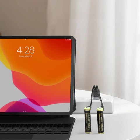 Bateria litowa Orico Ener-G EG7C 1,5 V 500mWh akumulator AAA USB-C z kablem ładującym 4 szt.