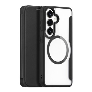 Etui Dux Ducis Skin X Pro z portfelem kompatybilne z MagSafe na Samsung Galaxy S26+ - czarne