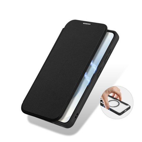 Etui Dux Ducis Skin X Pro z portfelem kompatybilne z MagSafe na Samsung Galaxy S26+ - czarne