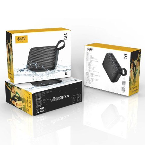Głośnik Bluetooth QCY SP2 IP67 z podświetleniem RGB i trybem stereo - czarny