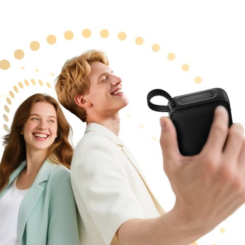 Głośnik Bluetooth QCY SP2 IP67 z podświetleniem RGB i trybem stereo - czarny