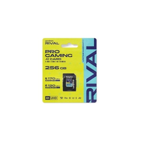 Goodram karta pamięci Rival M2AA Micro SDXC 256GB UHS-I U3 A2 V30 170 / 120 MB/s