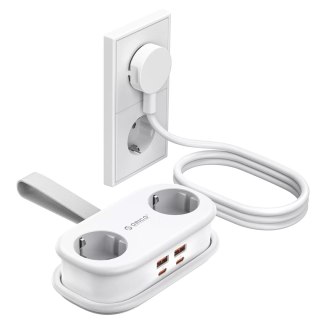 Listwa zasilająca Orico AP3 65W GaN 6w1 2x AC + 2x USB-A + 2x USB-C - biała