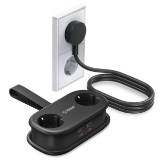 Listwa zasilająca Orico AP3 65W GaN 6w1 2x AC + 2x USB-A + 2x USB-C - czarna
