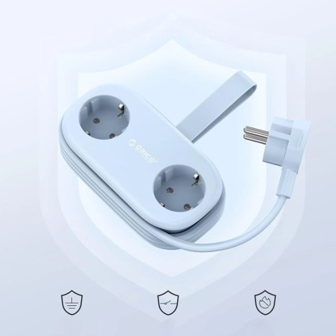 Listwa zasilająca Orico AP3 65W GaN 6w1 2x AC + 2x USB-A + 2x USB-C - niebieska