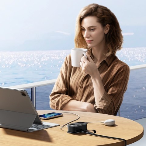 Listwa zasilająca Orico APP 15.5W 5w1 2x AC + 2x USB-A + 1x USB-C - czarna