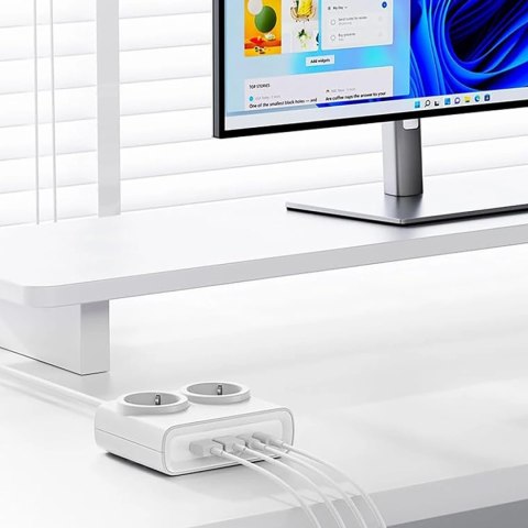 Listwa zasilająca Orico PDC25 25W 6w1 2x AC + 2x USB-A + 2x USB-C - biała