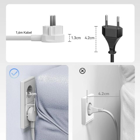 Listwa zasilająca Orico PDC25 25W 6w1 2x AC + 2x USB-A + 2x USB-C - biała