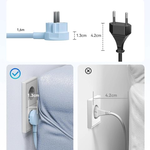Listwa zasilająca Orico PDC25 25W 6w1 2x AC + 2x USB-A + 2x USB-C - niebieska
