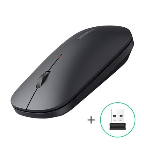 Myszka bezprzewodowa Ugreen MU001 optyczna USB - czarna