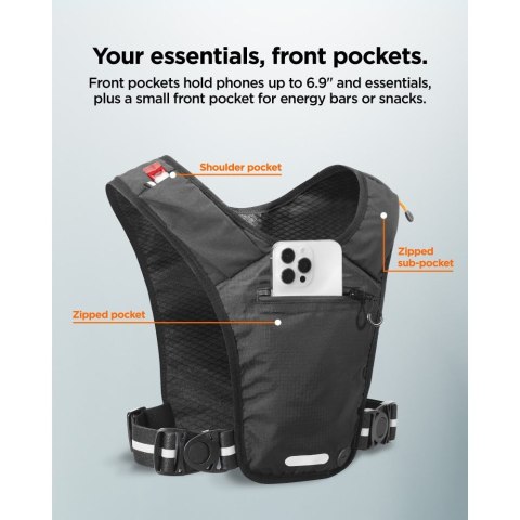 SPIGEN A720 DYNAMIC SHIELD RUNNING VEST (L-XL) BLACK
