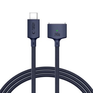 TECH-PROTECT MMC01 ULTRABOOST MAGNETIC MACBOOK CABLE TYPE-C TO MAGSAFE 3 140W 200CM MIDNIGHT BLUE