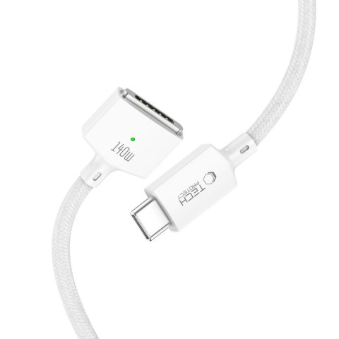 TECH-PROTECT MMC01 ULTRABOOST MAGNETIC MACBOOK CABLE TYPE-C TO MAGSAFE 3 140W 200CM WHITE