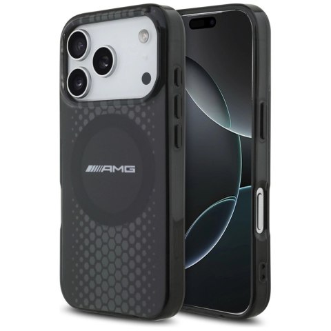 Etui AMG Double Layer Transparent Graphics MagSafe na iPhone 17 Pro - czarne