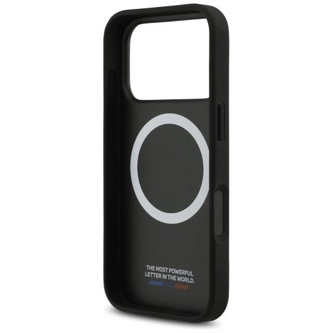 Etui BMW M Carbon Tricolor Line MagSafe na iPhone 17 Pro - czarne