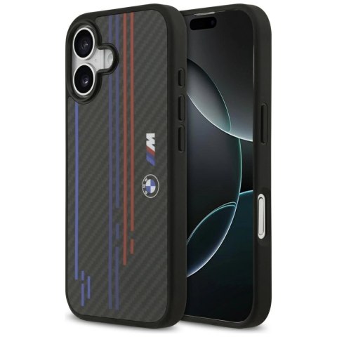 Etui BMW M Kevlar Lines & Logo MagSafe na iPhone 17 - czarne