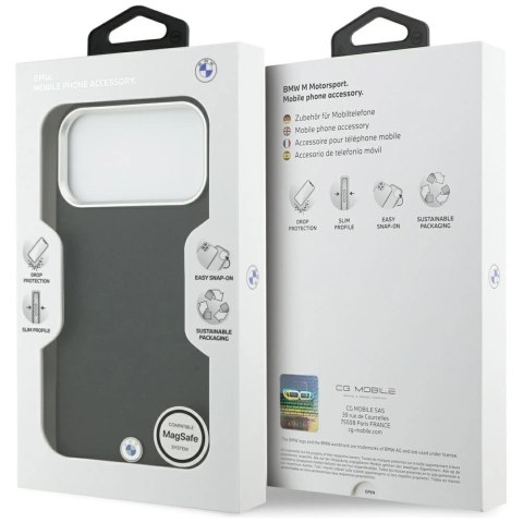 Etui BMW Sign Full Wrapped Metal MagSafe na iPhone 17 Pro Max - czarne