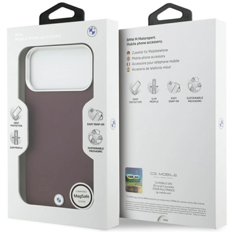 Etui BMW Sign Full Wrapped Metal MagSafe na iPhone 17 Pro Max - czerwone