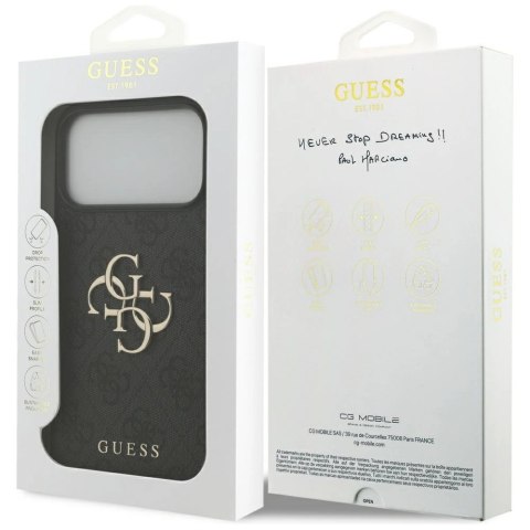 Etui Guess 4G Big Logo na iPhone 17 Pro Max - czarne