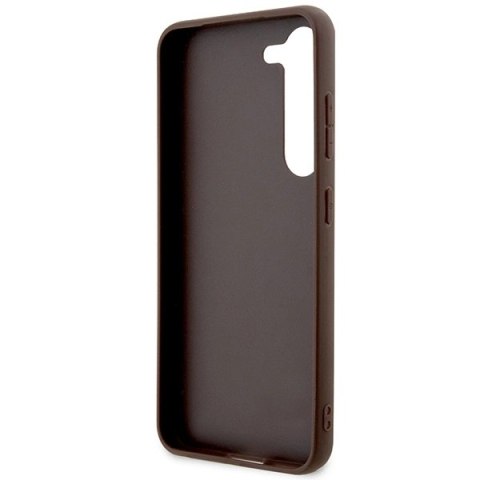 Etui Guess 4G Big Metal Logo na Samsung Galaxy S23 - brązowe