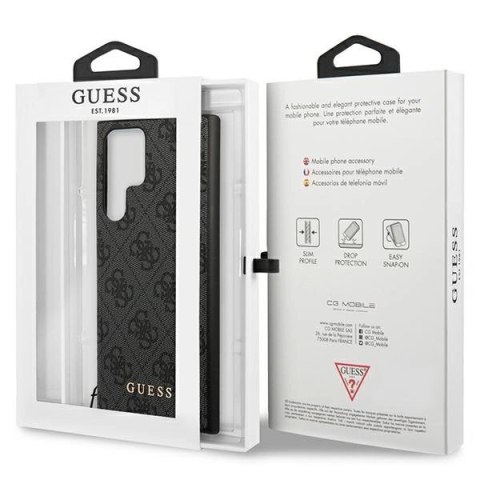 Etui Guess 4G Charms Collection na Samsung Galaxy S24 Ultra - czarne