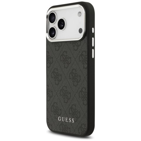 Etui Guess 4G Classic Logo MagSafe na iPhone 17 Pro Max - czarne
