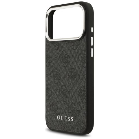 Etui Guess 4G Classic Logo MagSafe na iPhone 17 Pro Max - czarne
