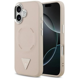 Etui Guess Triangle Logo MagSafe na iPhone 17 - różowe