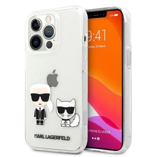 Etui Karl Lagerfeld Transparent Karl & Choupette na iPhone 13 Pro / 13 - przezroczyste