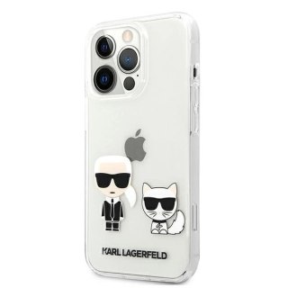 Etui Karl Lagerfeld Transparent Karl & Choupette na iPhone 13 Pro / 13 - przezroczyste