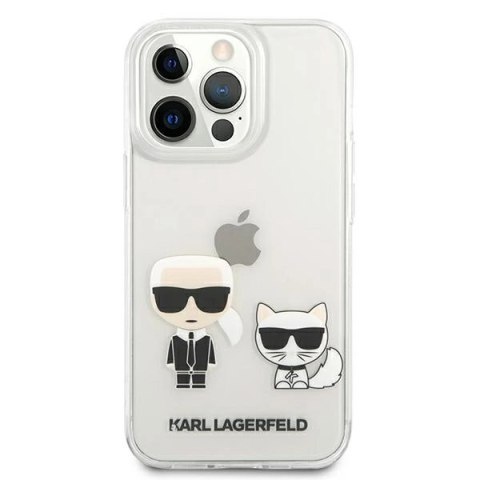 Etui Karl Lagerfeld Transparent Karl & Choupette na iPhone 13 Pro / 13 - przezroczyste