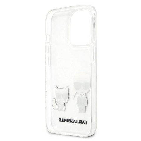 Etui Karl Lagerfeld Transparent Karl & Choupette na iPhone 13 Pro / 13 - przezroczyste