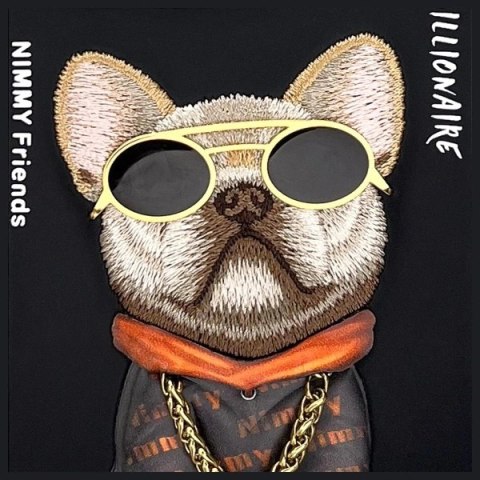 Etui Nimmy Glasses Cool Dog na iPhone 16 Pro Max - czarne