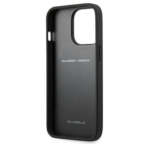 Etui Ferrari On Track Carbon Stripe na iPhone 13 / 13 Pro - czarne
