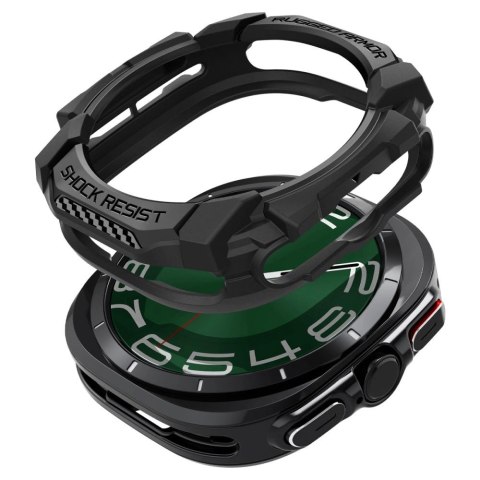 Etui Spigen Rugged Armor na Samsung Galaxy Watch Ultra 47 mm - czarny mat