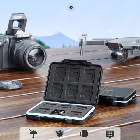 Etui na karty pamięci Black 2.5" SSD, 2.5" HDD, M.2 SSD, SD Card, Micro SD Card, CompactFlash Card, Card Readers