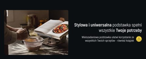 Podstawka pod laptopa, tablet Wozinsky WRS-CPY84SB 360 aluminiowa + Gratis! podstawka do smartfona - czarna