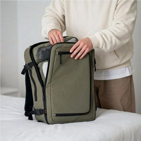 Plecak Tech-Protect Defender S50 do Ryanair & Wizzar, na laptopa 20L - oliwkowy