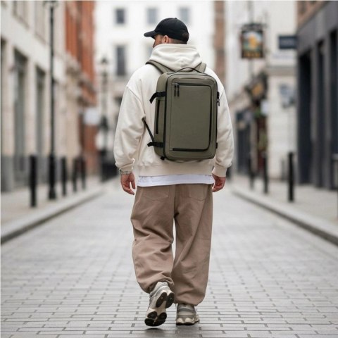 Plecak Tech-Protect Defender S50 do Ryanair & Wizzar, na laptopa 20L - oliwkowy