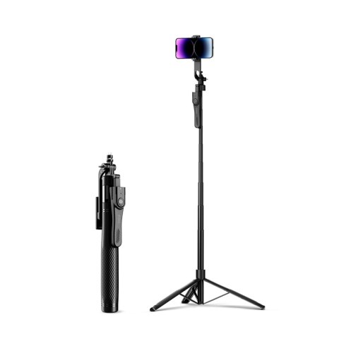 Selfie stick Phone/Camera Holder for Live Streaming with Overhead Shot Mode