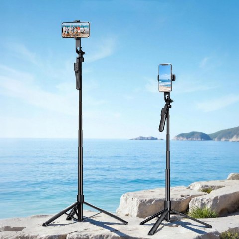 Selfie stick Phone/Camera Holder for Live Streaming with Overhead Shot Mode