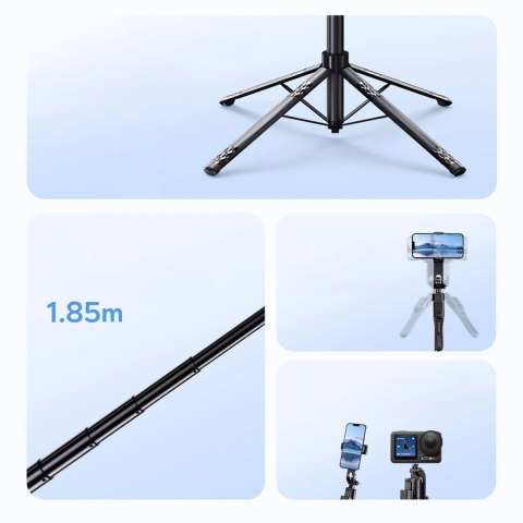 Selfie stick Universal Portable Holder for Phone/Camera/ DSLR - Advanced-with Quad-Footed Base