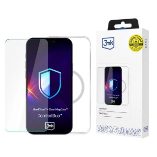 Zestaw etui + szkło 3mk ComfortDuo Clear MagCase na iPhone 17 - przezroczyste