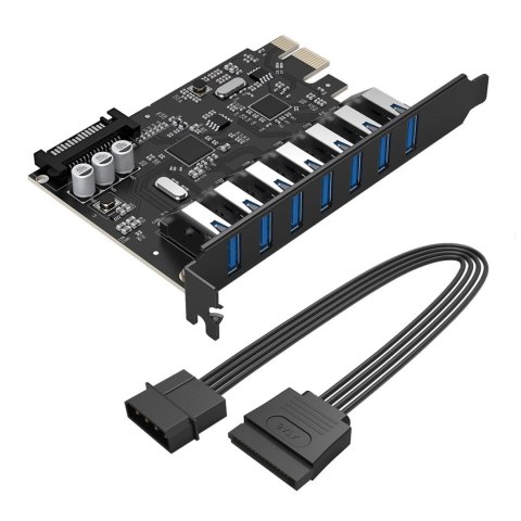 Expansion Card 7-Port USB 3.0PCI-E Desktop Chassis