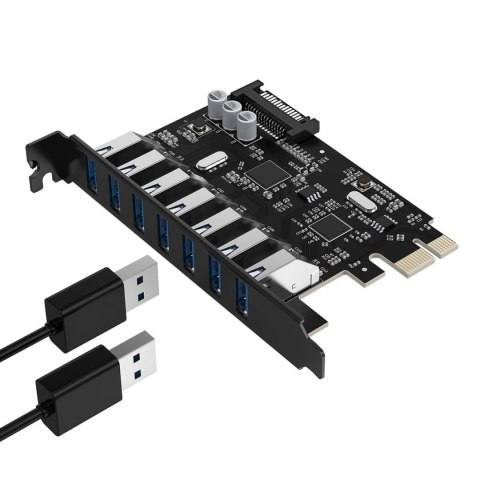 Expansion Card 7-Port USB 3.0PCI-E Desktop Chassis
