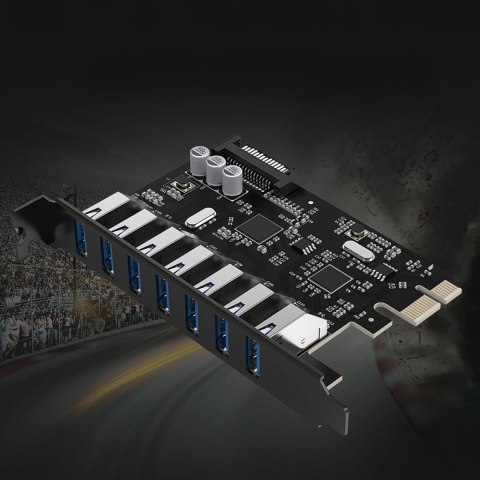 Expansion Card 7-Port USB 3.0PCI-E Desktop Chassis