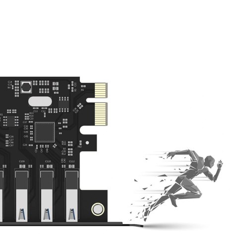 Expansion Card 7-Port USB 3.0PCI-E Desktop Chassis