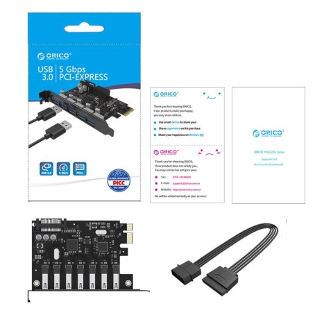 Expansion Card 7-Port USB 3.0PCI-E Desktop Chassis